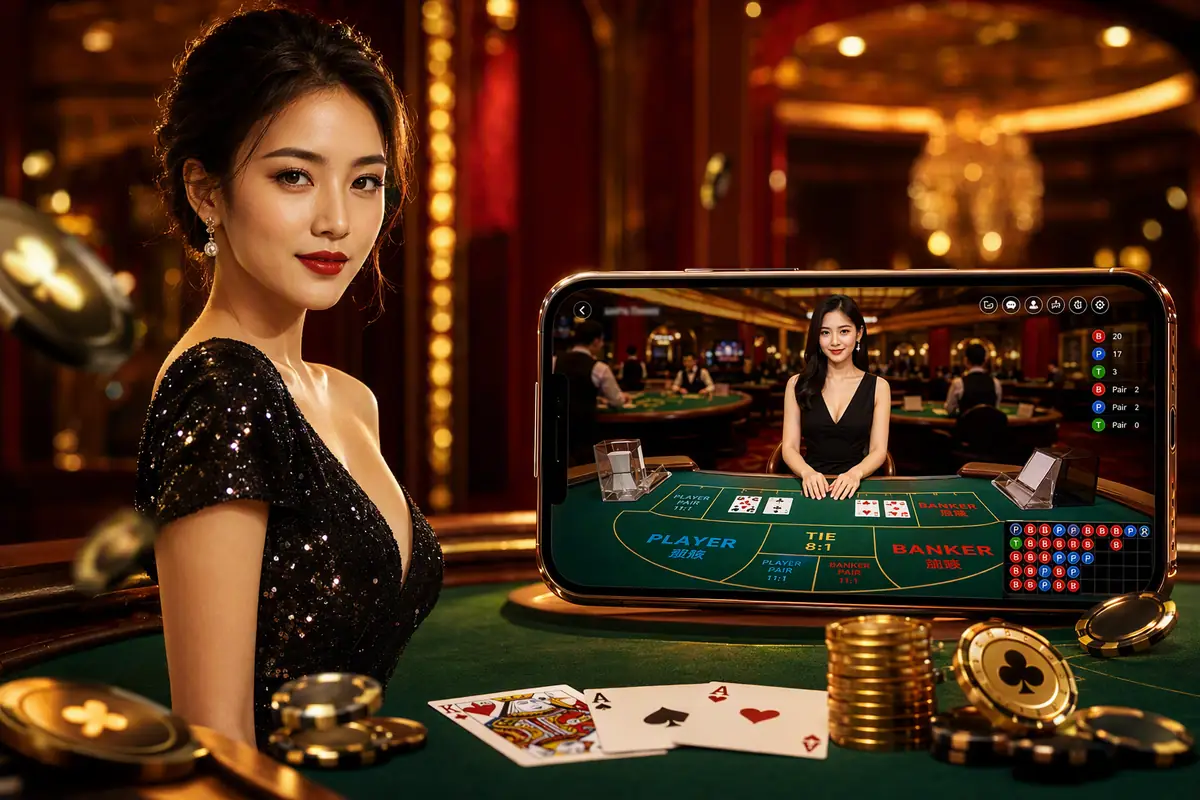 slotkaya Casino meja baccarat dealer langsung